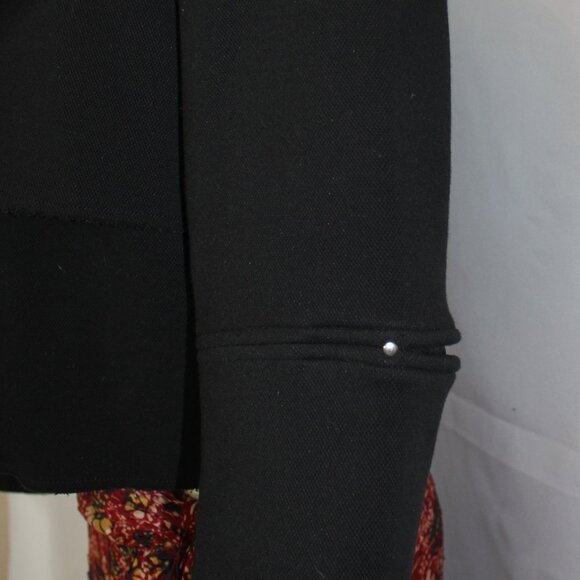 Sosken Studios GOBIN - Neoprene Short Jacket Black open front women's Size 3 - Picture 7 of 10